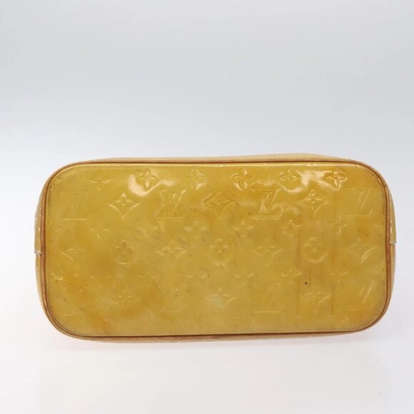 LOUIS VUITTON Monogram Vernis Houston Hand Bag Beige M91004 LV Auth th6217 - Picture 7 of 16